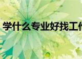 学什么专业好找工作（哪些专业适合找工作）