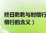 终日乾乾与时偕行是什么意思（终日乾乾与时偕行的含义）