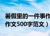 暑假里的一件事作文500字（暑假里的一件事作文500字范文）
