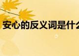 安心的反义词是什么（安心的反义词有哪些）