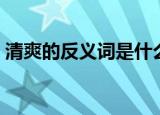 清爽的反义词是什么（清爽的反义词有哪些）
