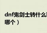 dnf鬼剑士转什么职业好（DNF鬼剑士该转职哪个）