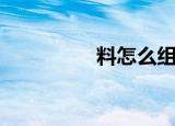 料怎么组词（料的意思）