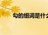 勾的组词是什么（勾的组词有什么）