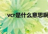 vcr是什么意思啊（怎么理解vcr的意思）