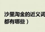 沙里淘金的近义词是什么（沙里淘金的近义词都有哪些）
