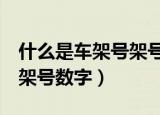 什么是车架号架号后4位在哪里看（怎么看车架号数字）