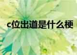c位出道是什么梗（网络语c位出道的意思）
