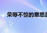 荣辱不惊的意思是什么（荣辱不惊造句）