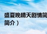 盛夏晚晴天剧情简介（电视剧盛夏晚晴天剧情简介）