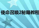 使命召唤2秘籍教程（使命召唤2秘籍怎么用）