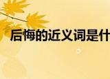 后悔的近义词是什么（大家可以了解一下）