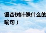 银杏树叶像什么的比喻句（银杏树叶像啥的比喻句）