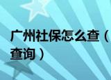 广州社保怎么查（广州个人社保明细信息怎么查询）