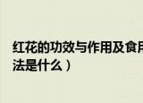 红花的功效与作用及食用方法（红花的功效与作用及食用方法是什么）
