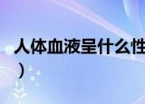 人体血液呈什么性（人体血液是呈什么性介绍）