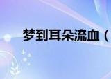 梦到耳朵流血（梦到耳朵流血的征兆）