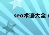 seo术语大全（SEO常用专业术语）