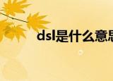 dsl是什么意思啊（dsl意思简述）