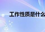 工作性质是什么意思（工作性质介绍）