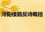 浔阳楼题反诗概括（浔阳楼题反诗概括介绍）