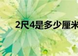 2尺4是多少厘米（一尺等于多少公分）