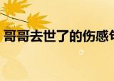 哥哥去世了的伤感句子（思念句句戳中泪点）