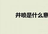 井喷是什么意思（井喷什么意思）