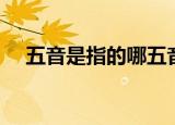 五音是指的哪五音（五音指的是哪五音）
