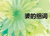 婆的组词（婆读音及解释）