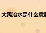 大禹治水是什么意思（大禹治水意思是什么）