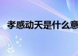 孝感动天是什么意思（孝感动天简单介绍）
