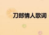 刀郎情人歌词（刀郎情人歌词列述）