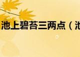 池上碧苔三两点（池上碧苔三两点 什么意思）