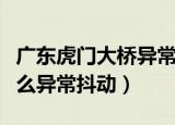 广东虎门大桥异常抖动的原因（虎门大桥为什么异常抖动）