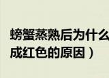 螃蟹蒸熟后为什么会变成红色（螃蟹蒸熟后变成红色的原因）