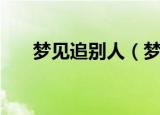 梦见追别人（梦见追别人是什么意思）