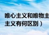 唯心主义和唯物主义的区别（唯心主义和唯物主义有何区别）