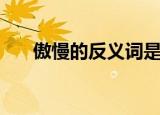 傲慢的反义词是什么（傲慢什么意思）