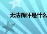 无法释怀是什么意思（无法释怀解释）