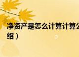 净资产是怎么计算计算公式是怎样的（净资产是计算公式介绍）