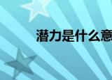 潜力是什么意思（潜力简单介绍）