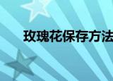 玫瑰花保存方法（怎么存放玫瑰花呢）