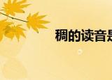 稠的读音是什么（稠组词）