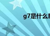 g7是什么意思（g7的意思）