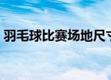 羽毛球比赛场地尺寸（羽毛球比赛场有多大）