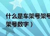 什么是车架号架号后4位在哪里看（怎么看车架号数字）