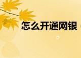 怎么开通网银（两种方法开通网银）