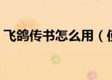 飞鸽传书怎么用（使用的时候有什么注意的）