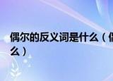 偶尔的反义词是什么（偶尔的近义词和偶尔的反义词都是什么）